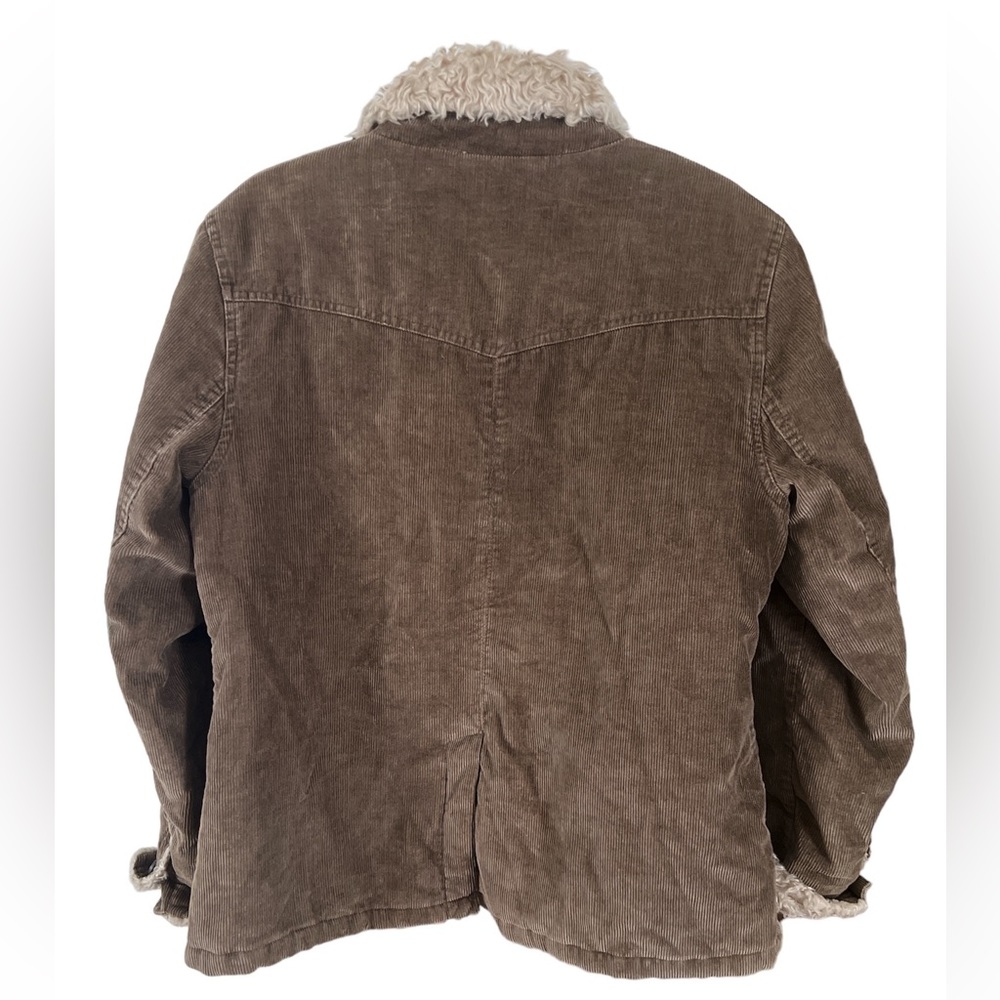 Braetan XL corduroy coat jacket Brown and tan warm office work school vacay - Picture 3 of 16
